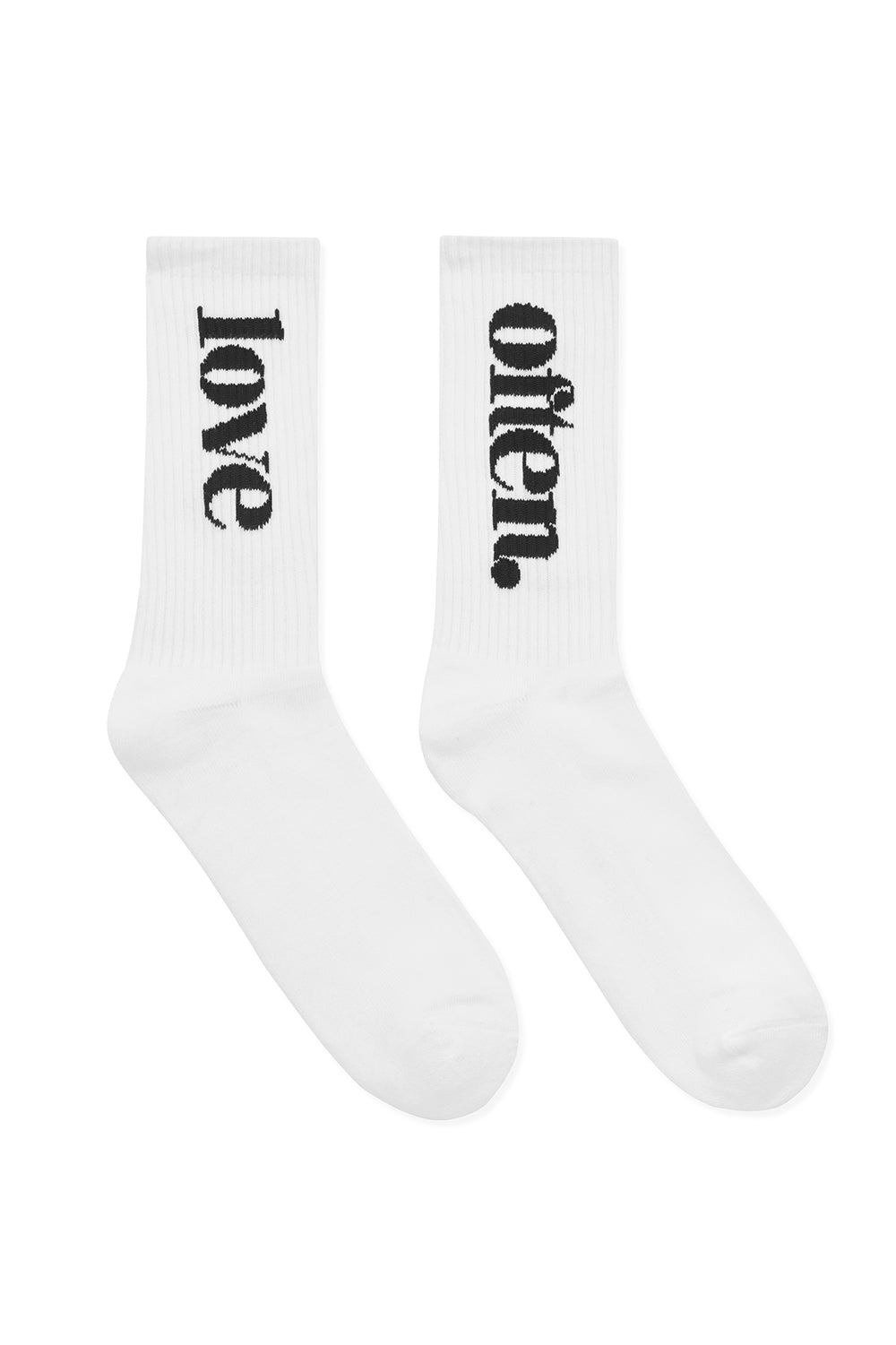 ‘ LOVEOFTEN’ Classic White socks
